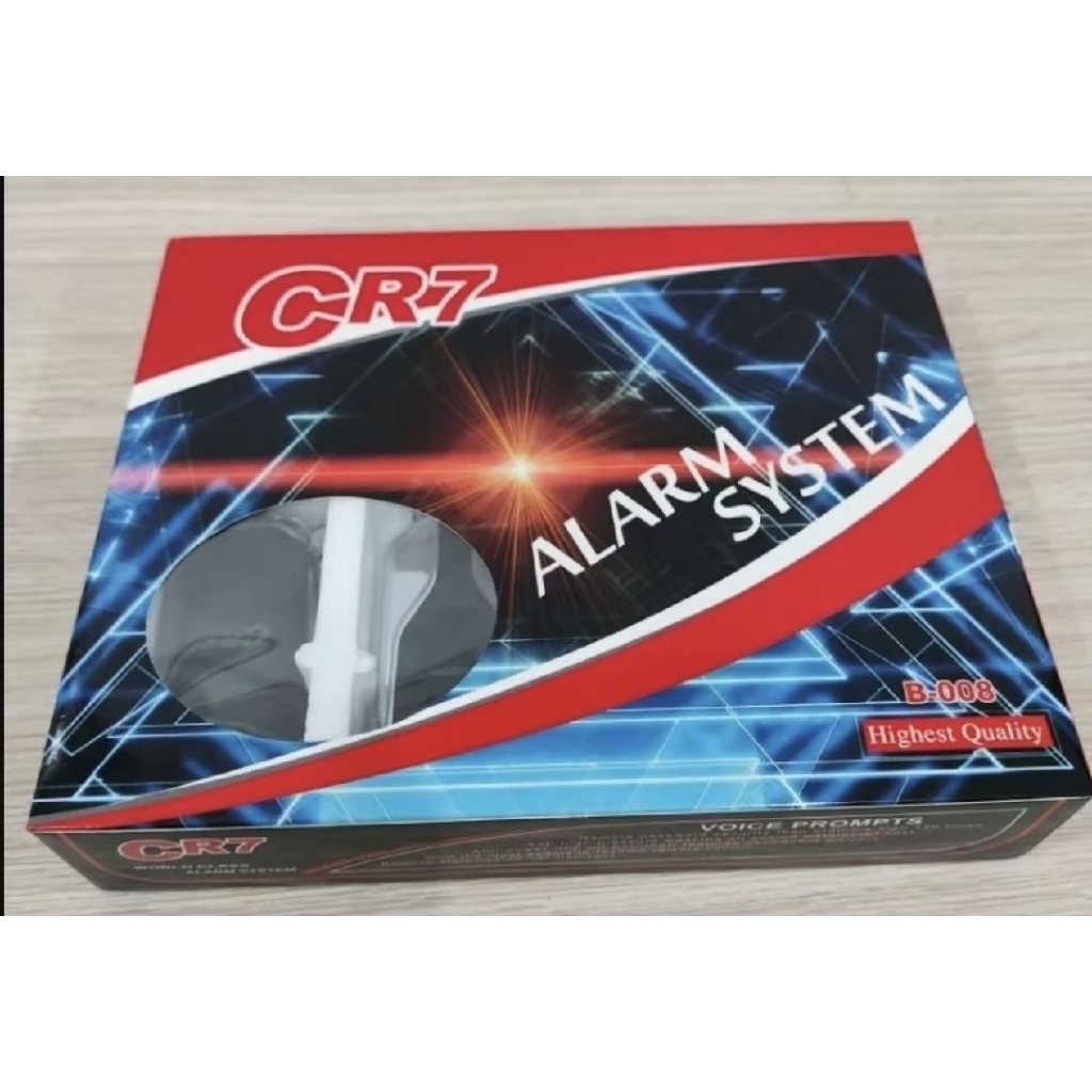 Alarm Motor CR7 dengan  Remote Anti maling Alarm Motor CR7