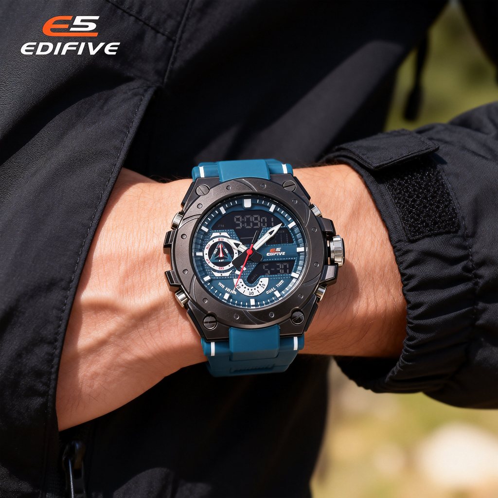 IT6006 Jam Tangan Pria Digital Sport Analog Crono Varisi Tanggal Aktif Strap Karet Jam Tangan Cowok