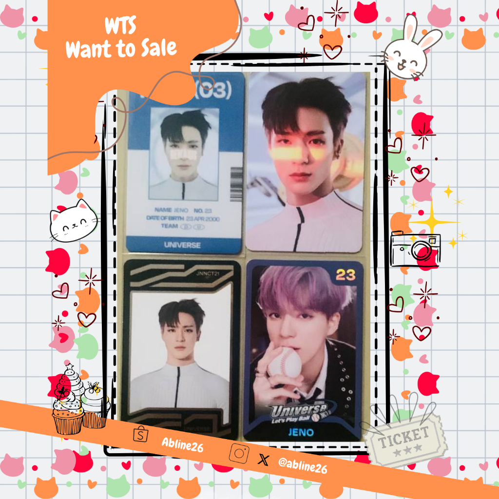 PC Official Jeno  Universe ID Card, Photo Card, Jewel Case Ver, Trading Card