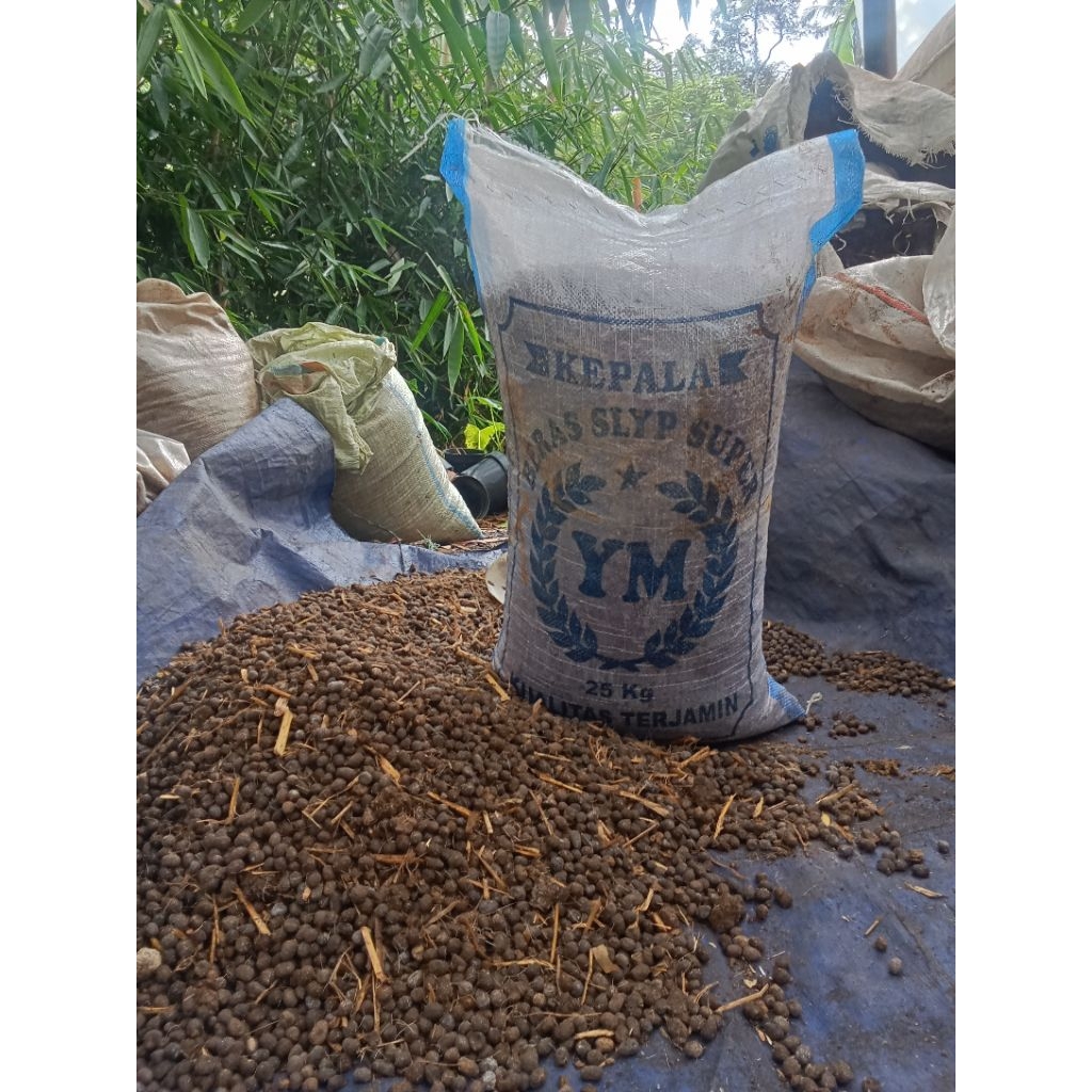 pupuk kohe kambing karungan beras 25kg bukan berat