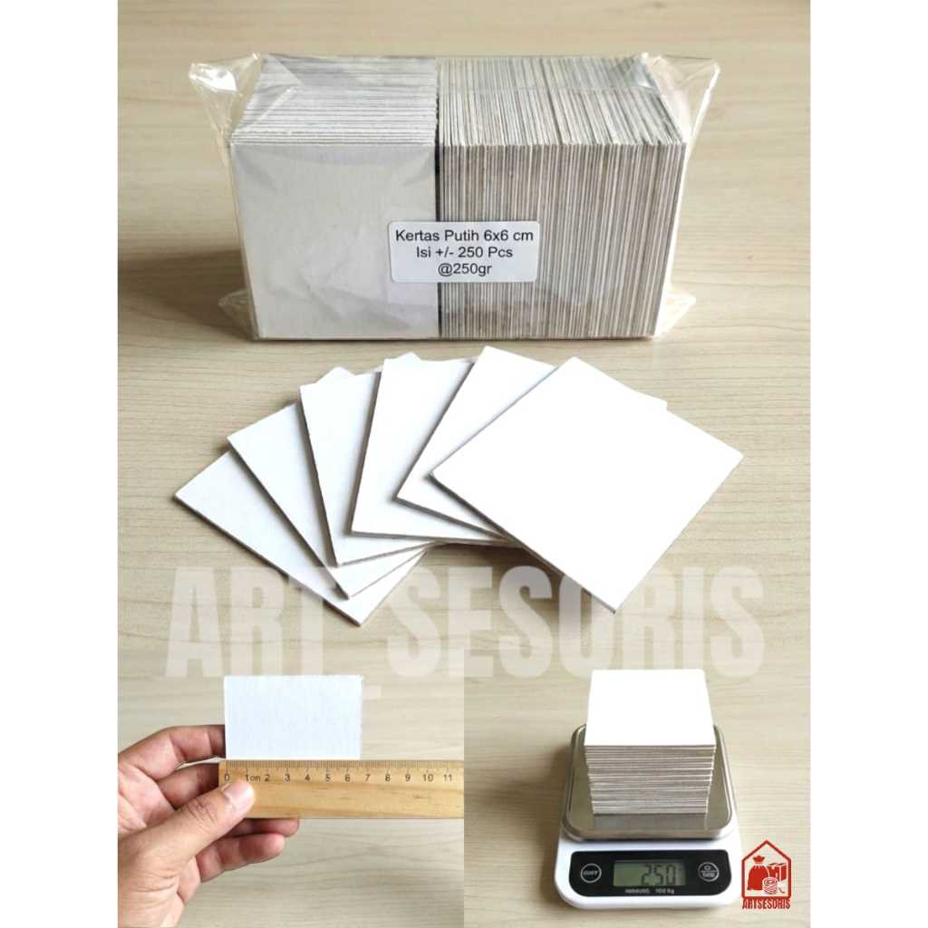 KERTAS DUPLEX 350 GSM UKURAN 6X6 TEBAL DAN BERKUALITAS kertas karton kertas kardus kertas kerajinan 