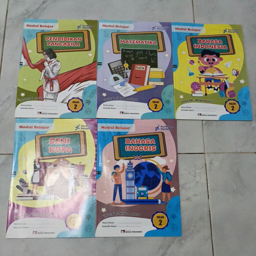 LKS Modul Belajar SD Kelas 2 Semester 2 Media Pressindo Kurikulum Merdeka