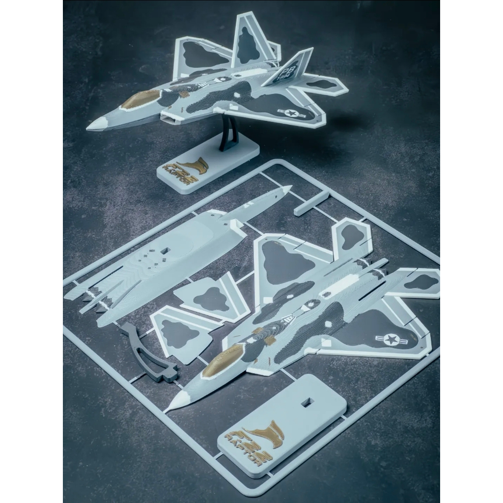 F-22 Raptor Model Kit Pesawat Tempur Stealth Skala 1:48 15 Inci 11 Inci Koleksi