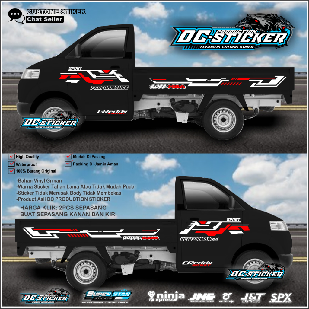 Stiker Cutting Mobil Pickup Apv Carry Mega Stiker Suzuki Apv Stiker Pick Up Granmax