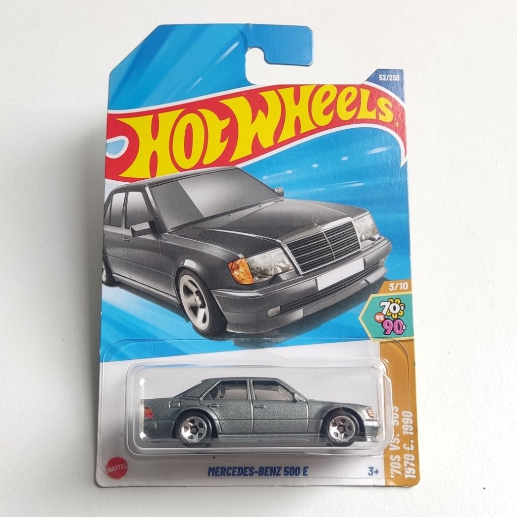 Hot Wheels Mercedes Benz 500E Silver - HW 70S VS 80S