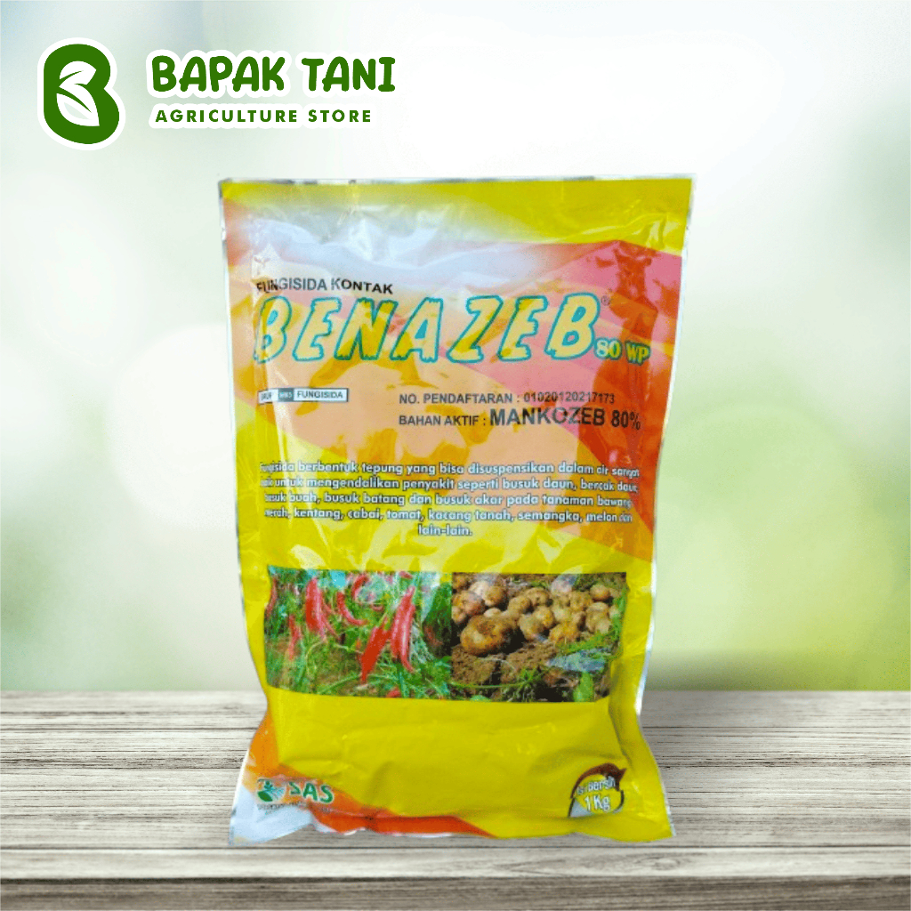 Fungisida Benazeb 80 WP Kuning 1 kg