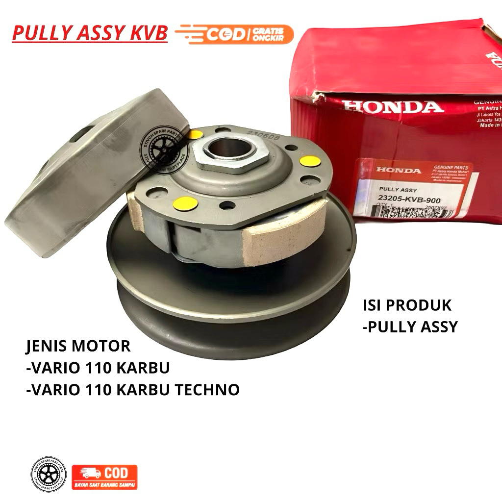 PULLY ASSY KVB / VARIO 110 KARBU / VARIO 110 KARBU TECHNO