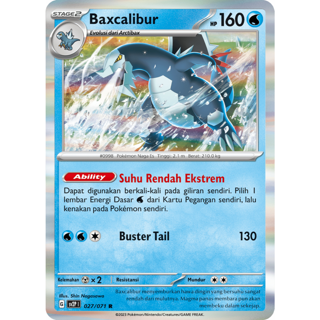 Baxcalibur TCG Pokemon Indonesia