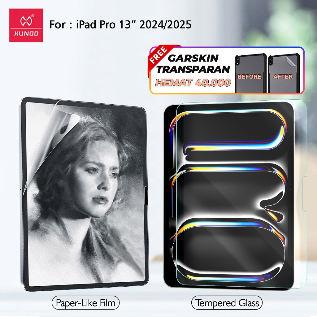 Original Xundd Tempered Glass Compatible with iPad Pro 13-inch 2024 M4 2025 M5 13.0 A2925 A2926 A300