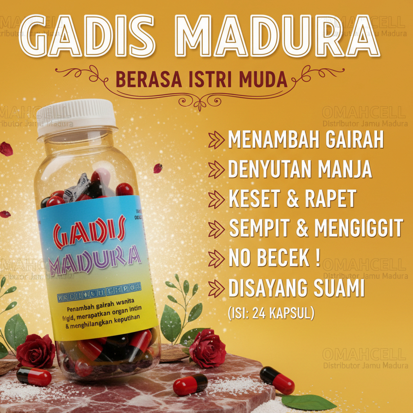 OMAHCELL | GADIS MADURA Ramuan Obat Pil Jamu Herbal Penambah Gairah Wanita Istri Frigit Empot2 Ayam 