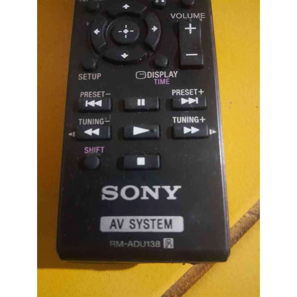 remote home theater av system audio sony RM-ADU138