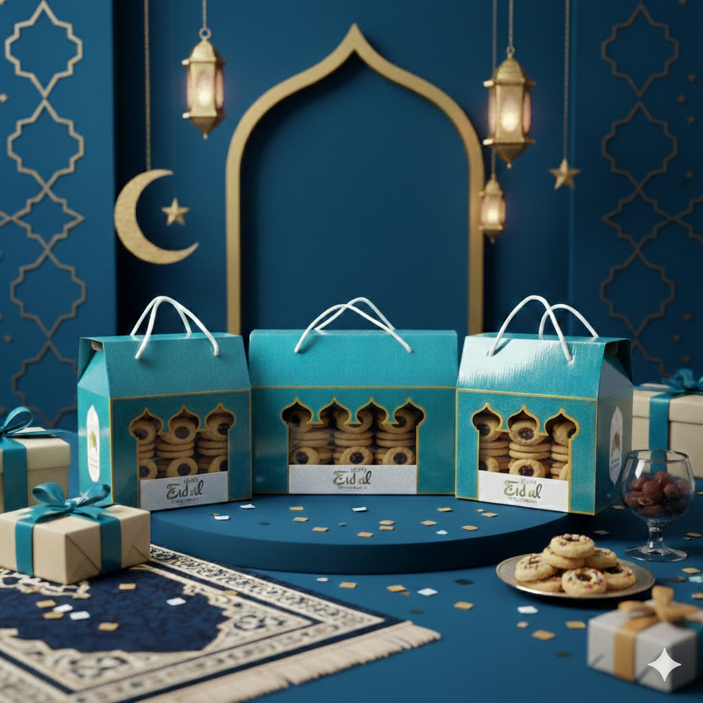 Box Hampers Lebaran / Dus Lebaran Toples Tabung - Box Hampers Lebaran Muat 2 - 4 Toples Jar 600 - 80