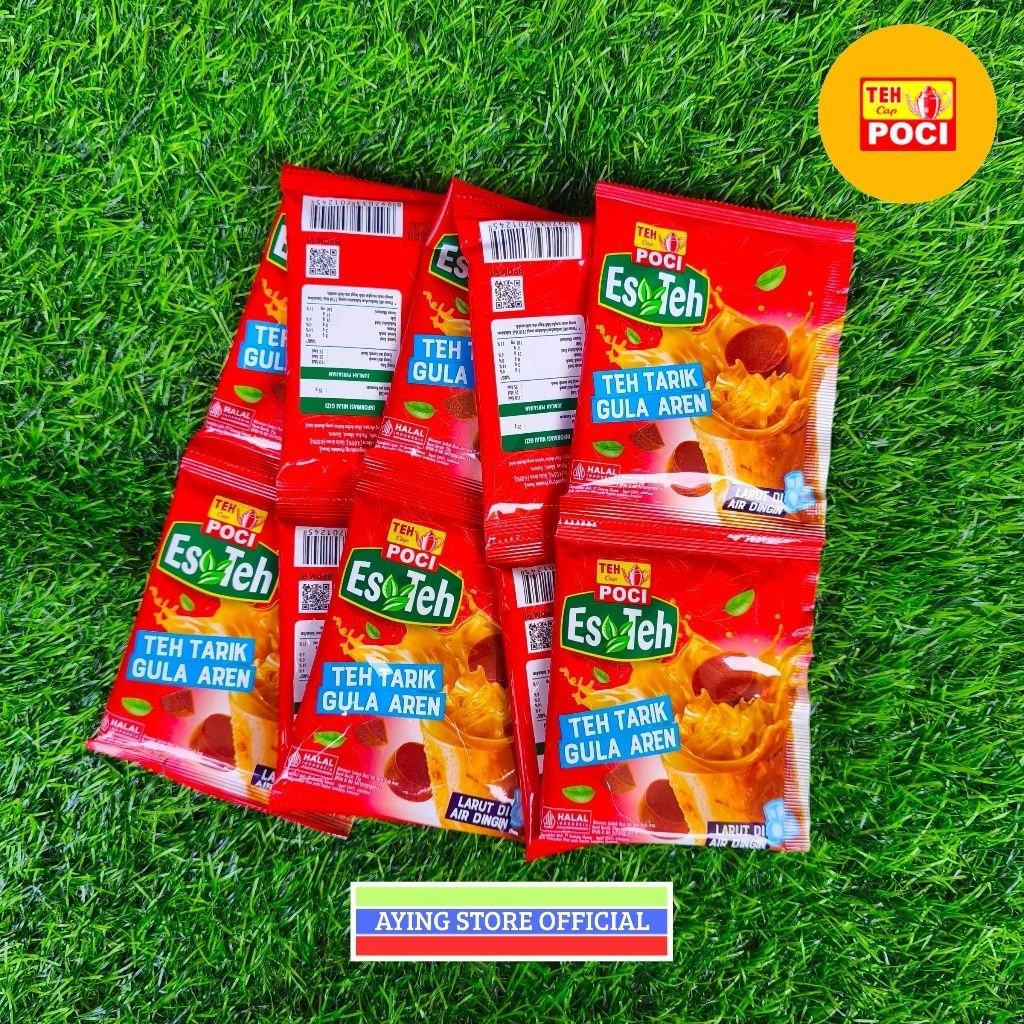 Es Teh Poci Teh Tarik Gula Aren (renteng) ,Es Teh Poci Teh Pandan Vanilla Selasih