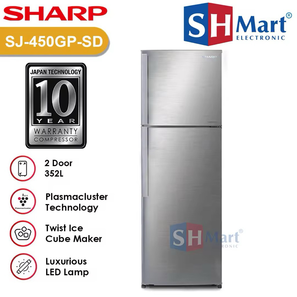 Kulkas Sharp SJ 420GP SD PLASMACLUSTER SJ-420GPSD