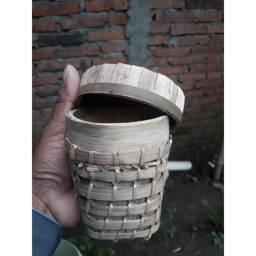 miniatur keranjang mbako / keranjang mbako mini / wadah lintingan