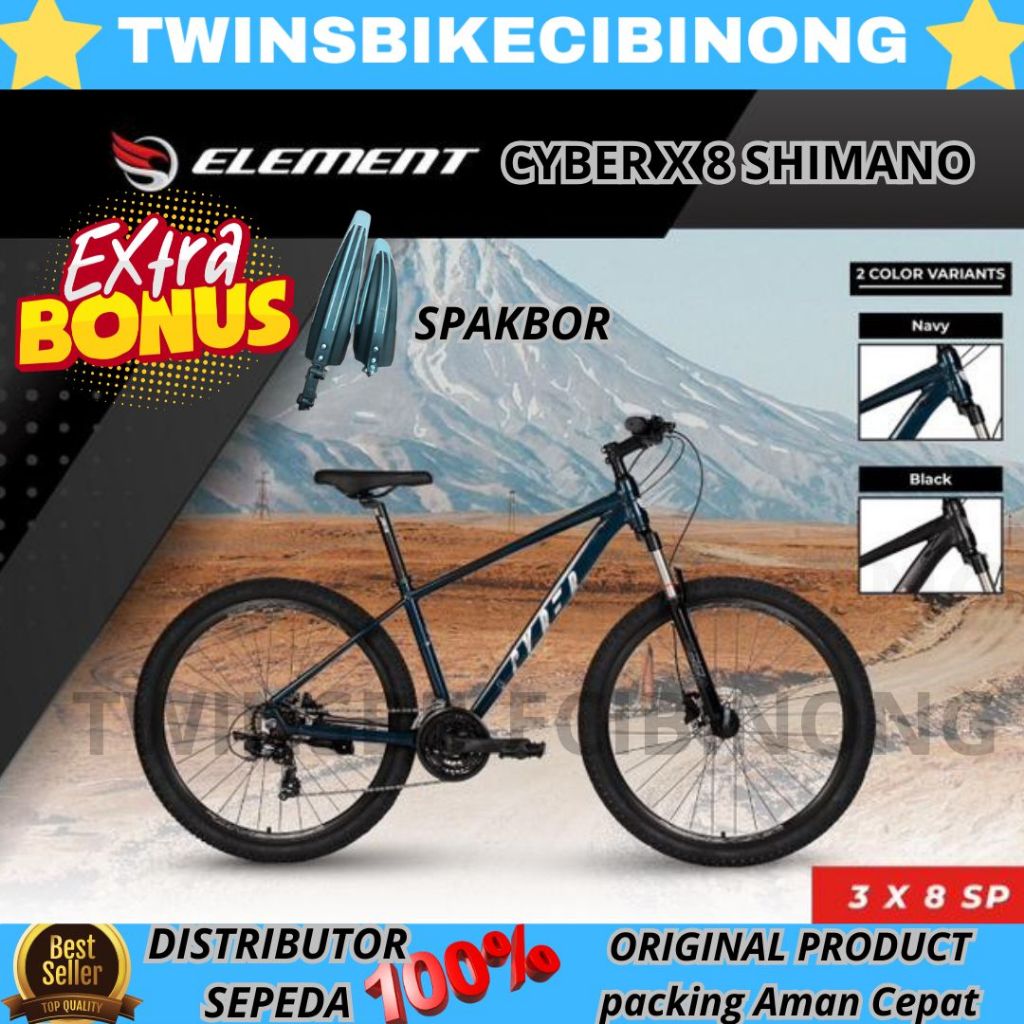 Sepeda Gunung MTB 27,5 ELEMENT CYBER X8 SHIMANO HYDRAULIC