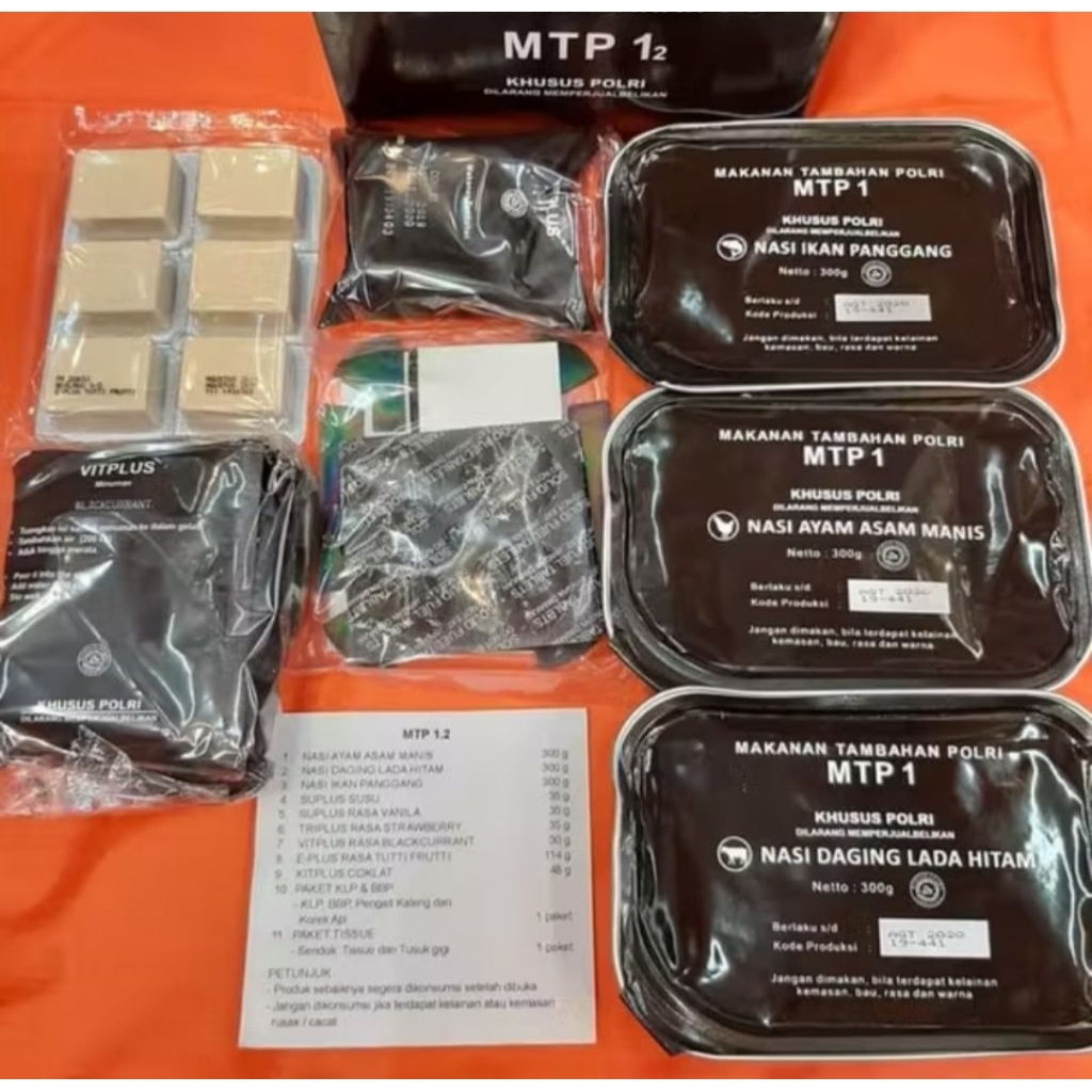 (Obral) MTP1 Ransum Polri bisa pilih menu exp mei 2026