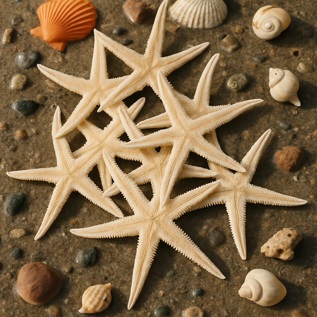 hiasan bintang laut kering