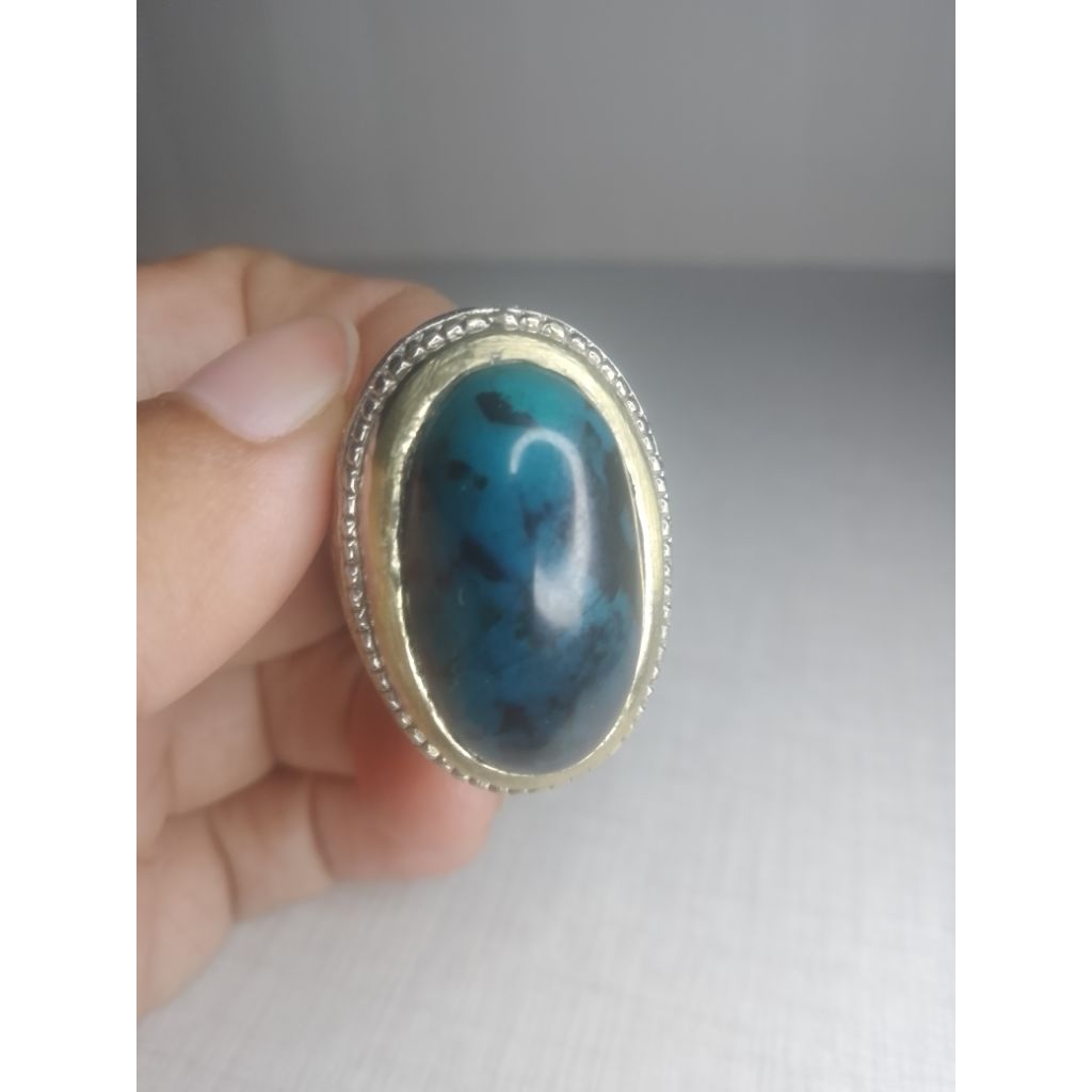 batu cincin/batu akik bacan Doko totol asli alam /natural dijamin