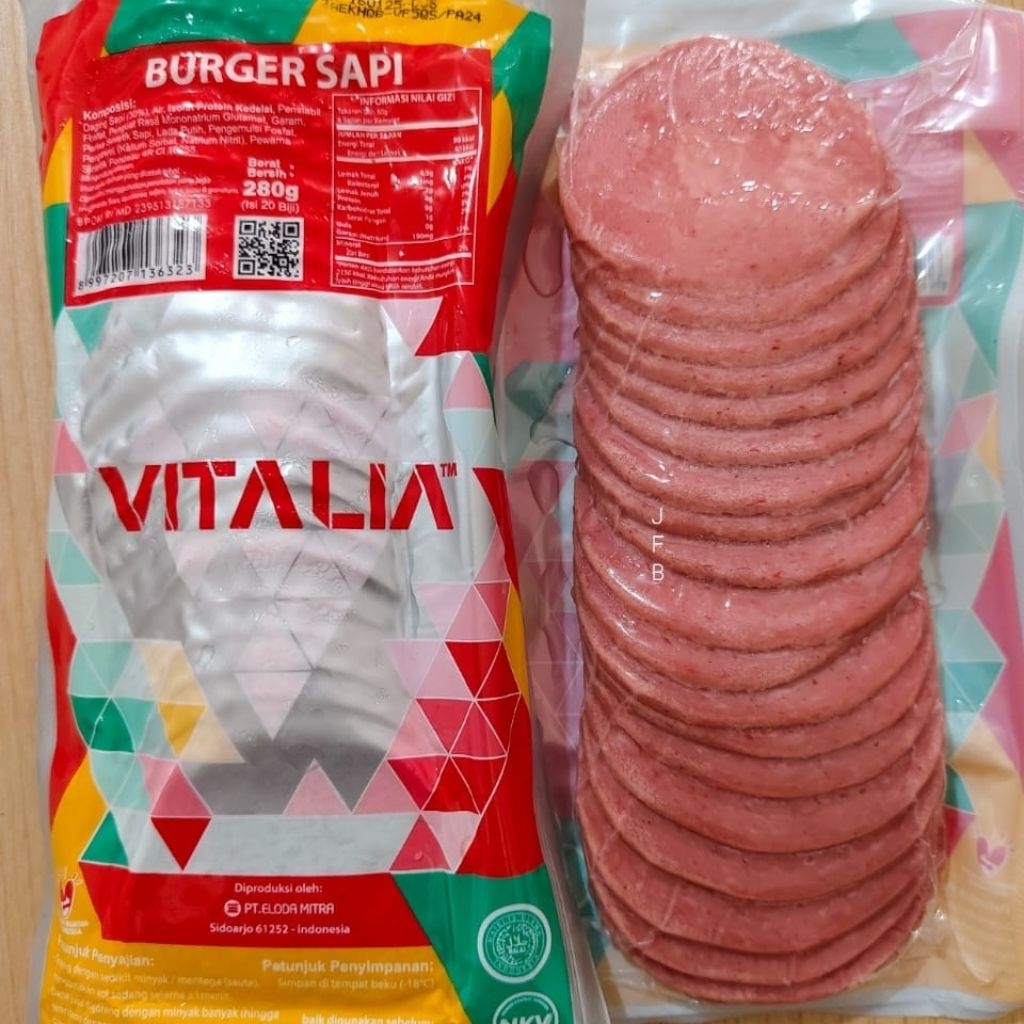 BEEF BURGER VITALIA ISI 20