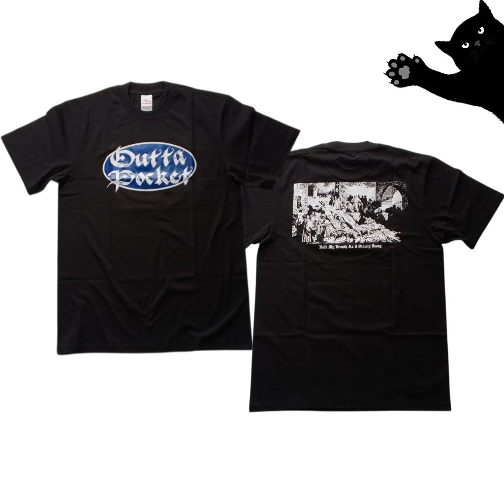 T-shirt kaos band OUTTA POCKET - HOLD MY BREATH (BLUE)
