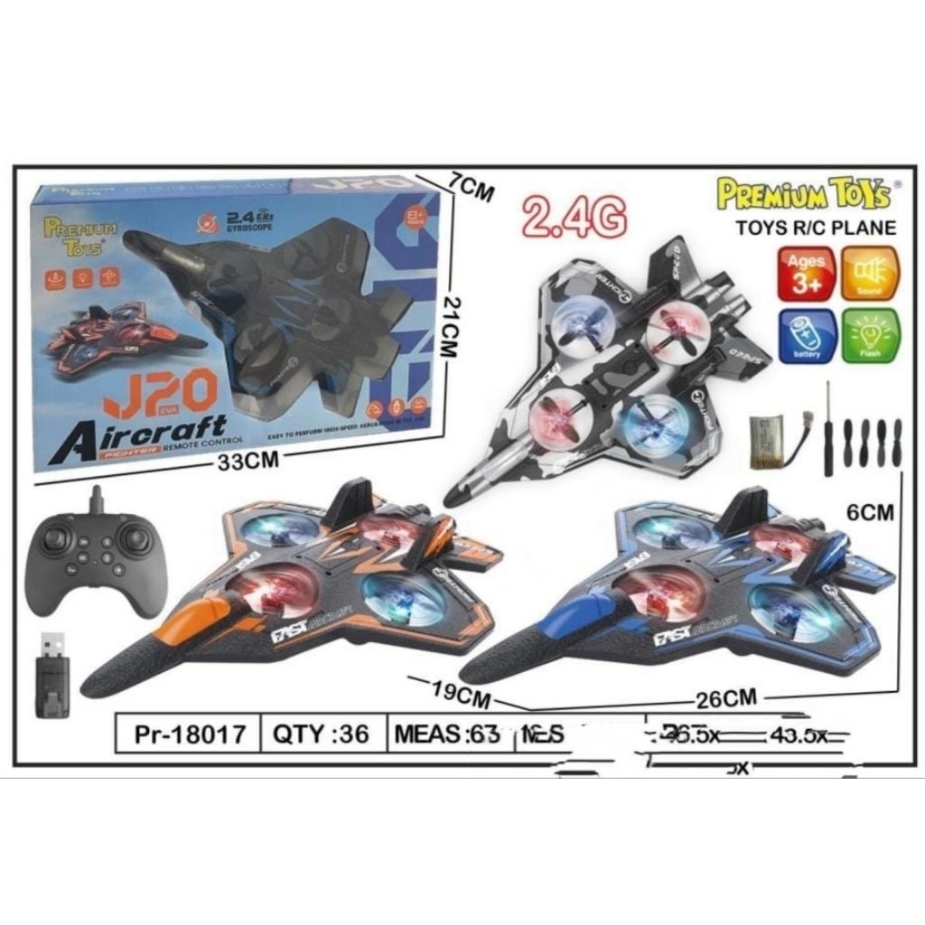 MAINAN PESAWAT JET TEMPUR RC TERBANG REMOTE