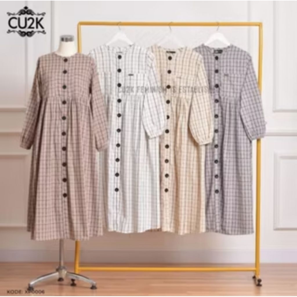 Cu2k MIDI dress milda katun Haruka