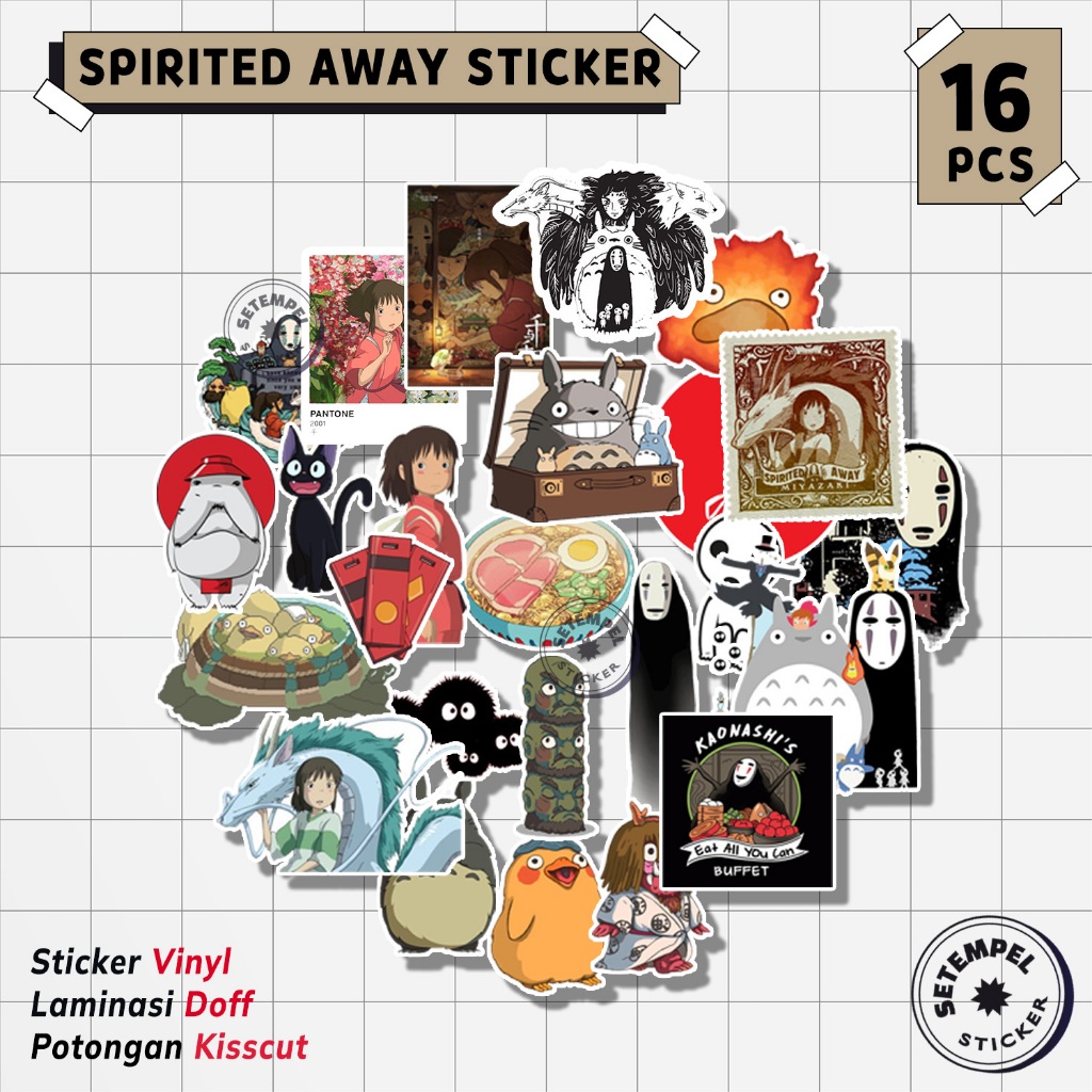 SPIRITED AWAY Sticker Pack 25pcs | stiker spirited away vinyl