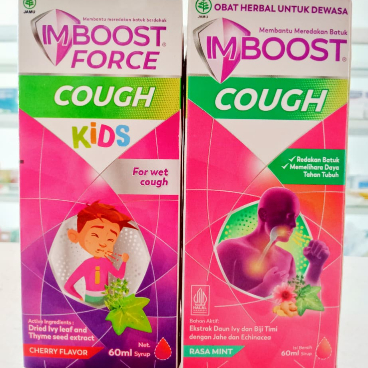 Imboost Cough Dewasa || Imboost Force Cough Kids Syrup 60 mL