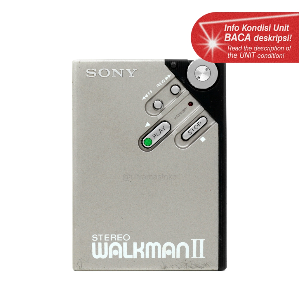 WALKMAN SONY WM-II (WM-2)- Pemutar Kaset Stereo