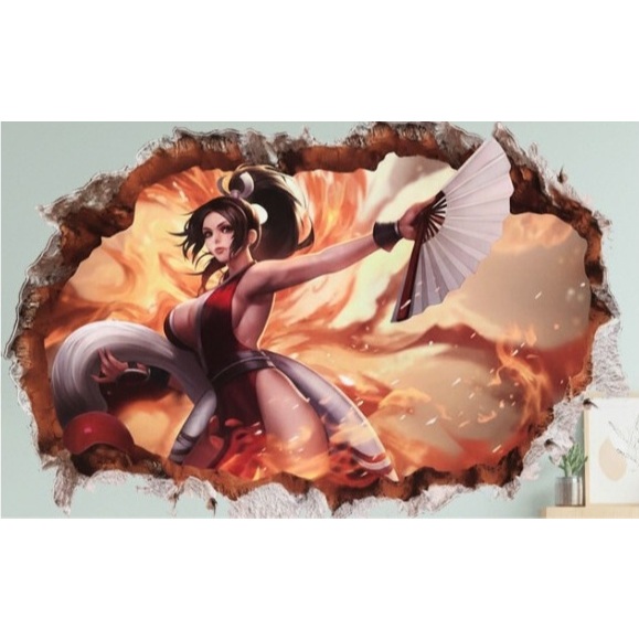 STIKER DINDING MAI SHIRANUI FATAL FURY KING OF FIGHTER vincess