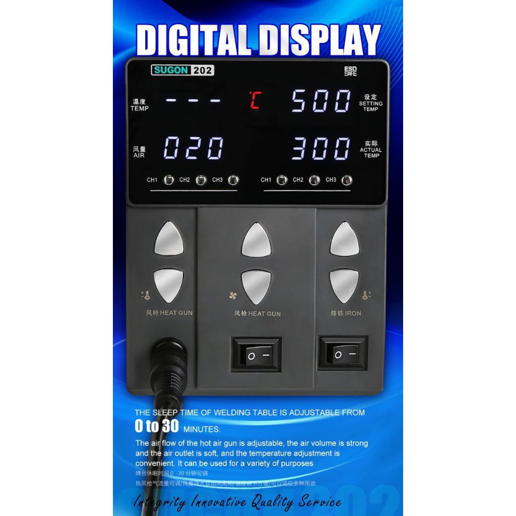 BLOWER DAN SOLDER 2IN1 SUGON 202