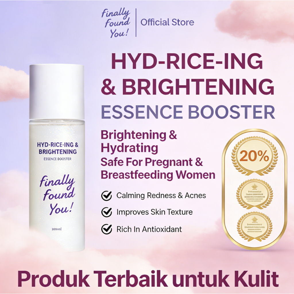 Solusi Kulit Kering & Kusam - Finally Found You Brightening Toner 100ml, Serum-Infused, Melembabkan 