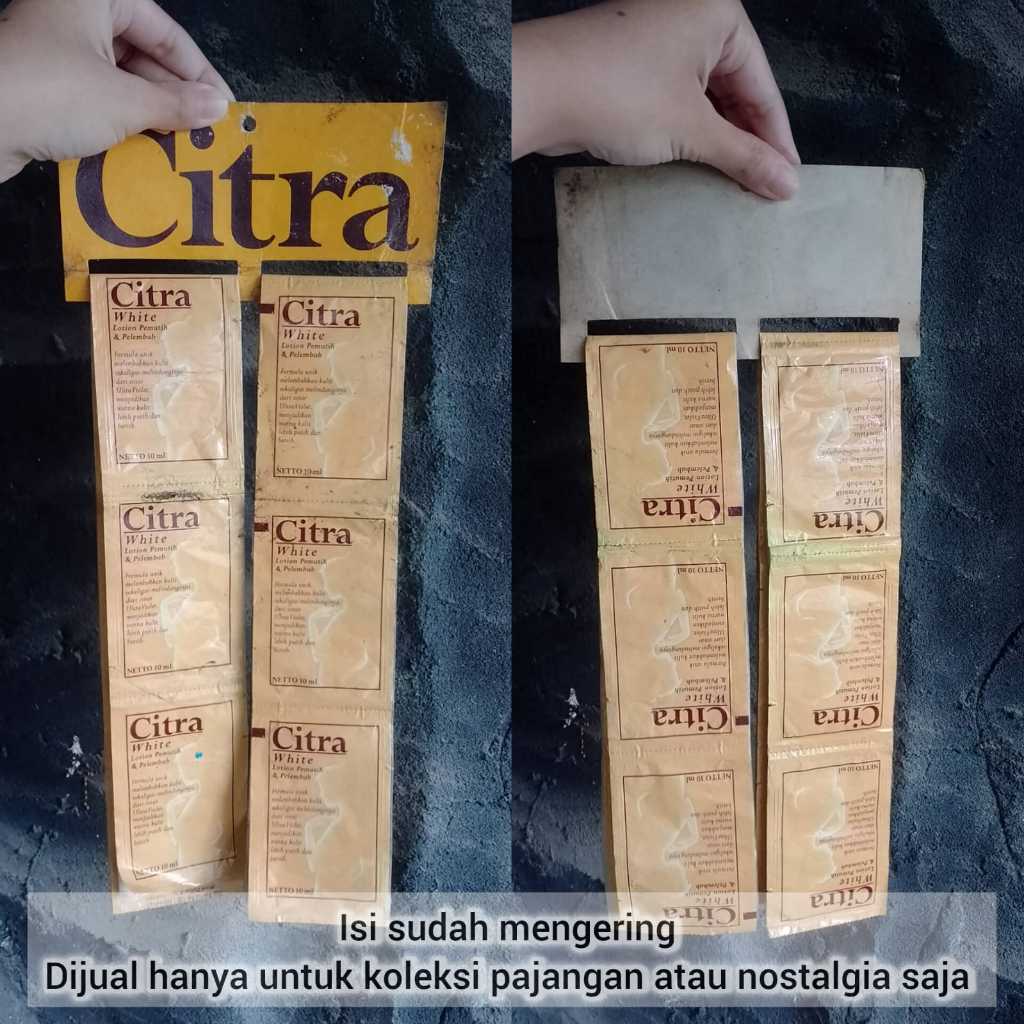 [ ISI SUDAH MENGERING ] KOLEKSI PRODUK JADUL CITRA HANYA UNTUK PAJANGAN/NOSTALGIA SAJA