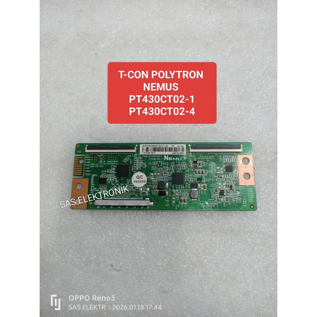 T-CON TCON LOGIC NEMUS POLYTRON 43 INCH PLD-43D150 43B150 43B1550 43D1550 43AS1558 43T150 43B8951 43