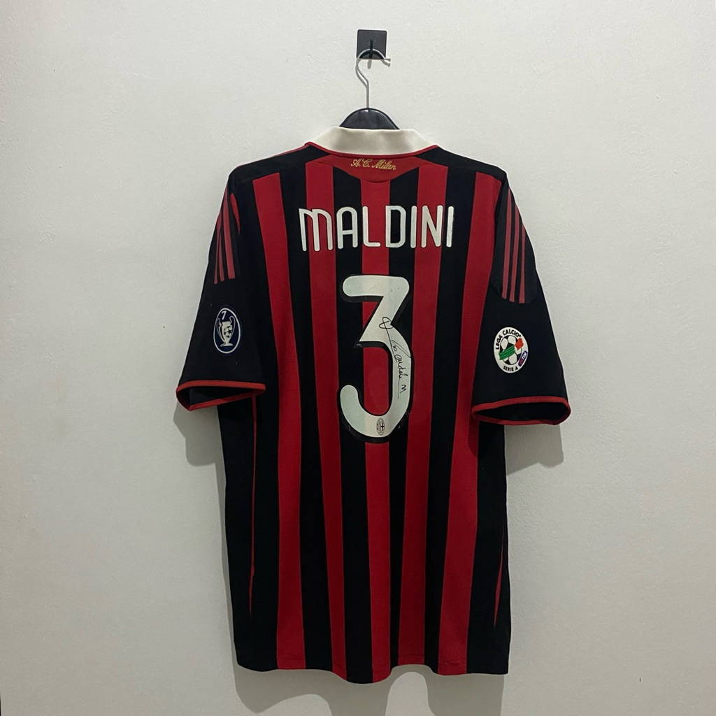 AC Milan Maldini Sign In Jersey Original