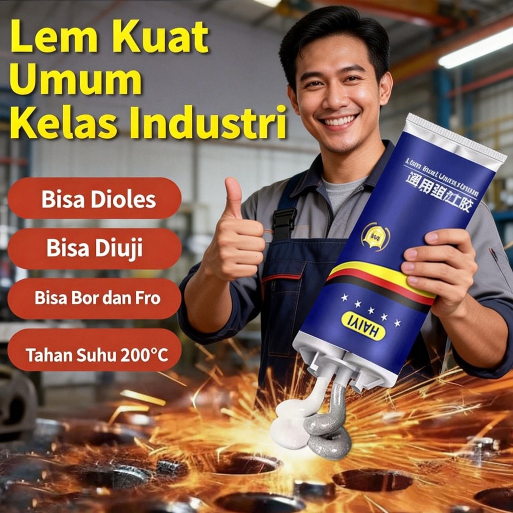 Lem AB Besi Super Kuat Tahan Panas Kafuter Lem Perekat Super Untuk Reparasi Mobil / Rumah Lem Besi K