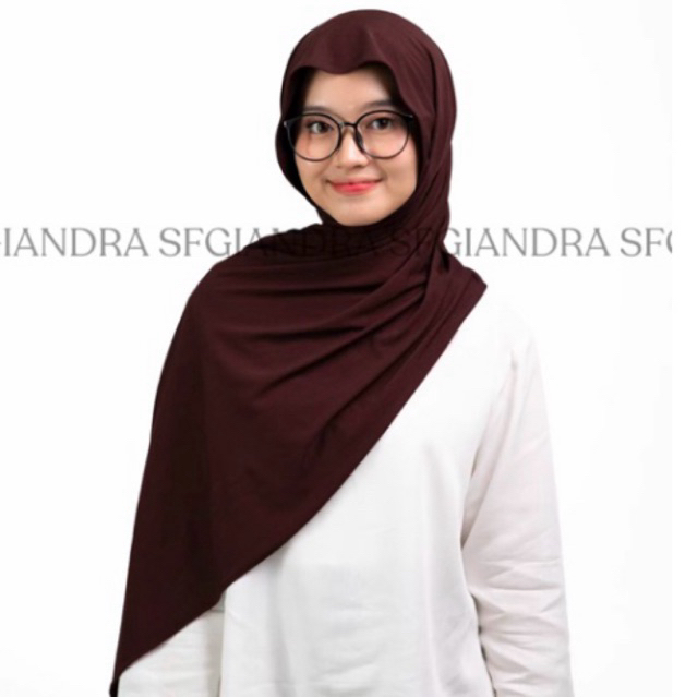Pashmina Kaos Rayon by sfgiandra - Dark Choco