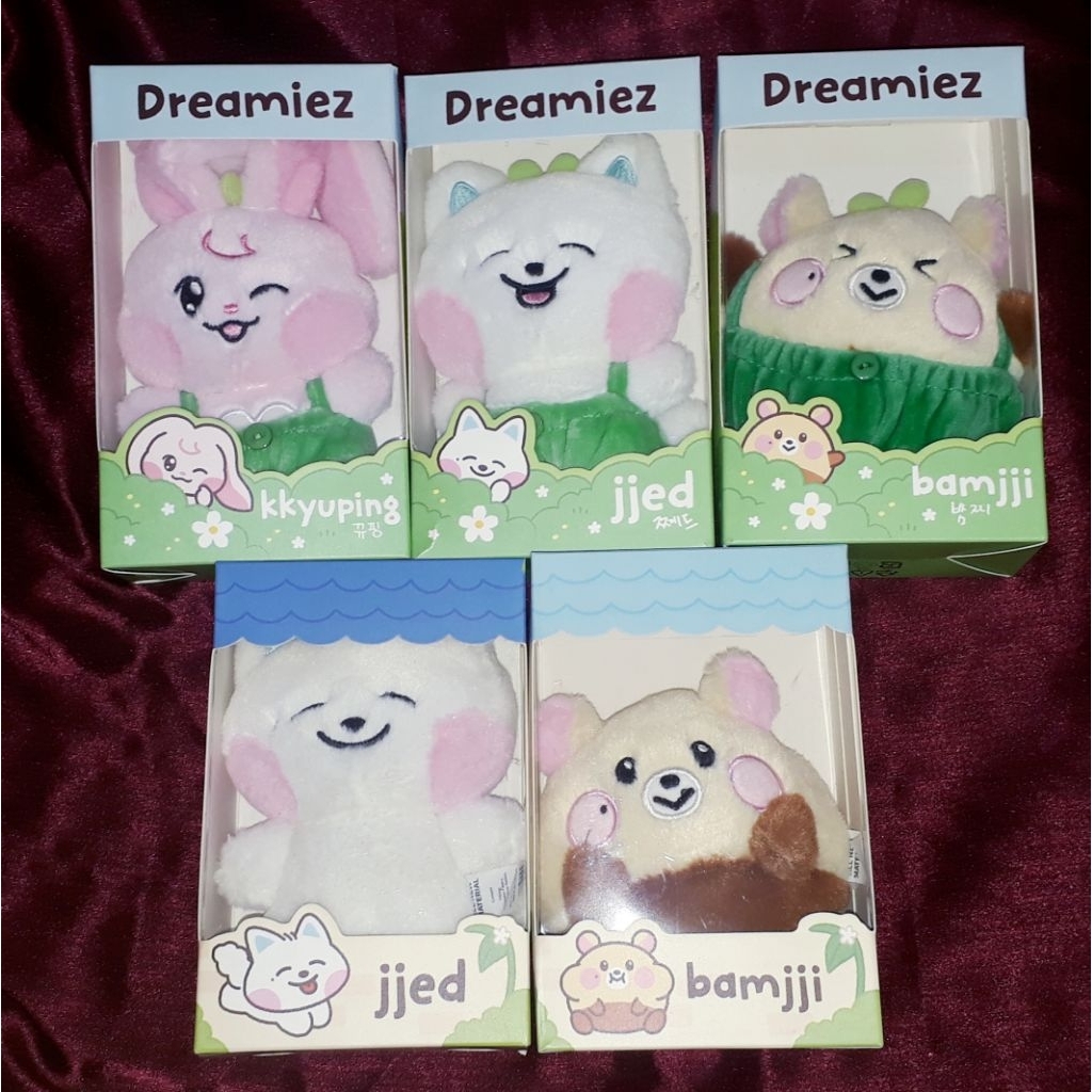[Readystock] Official Doll Dreamiez Bamjji Jisung Plush Kkyuping Jaemin Magnet Doll Pinkki