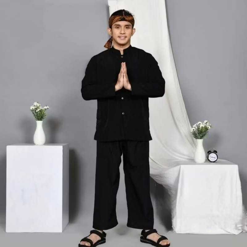 Setelan Baju Pangsi Dewasa / Baju Pangsi Sunda Sekolah / Baju Adat Sunda