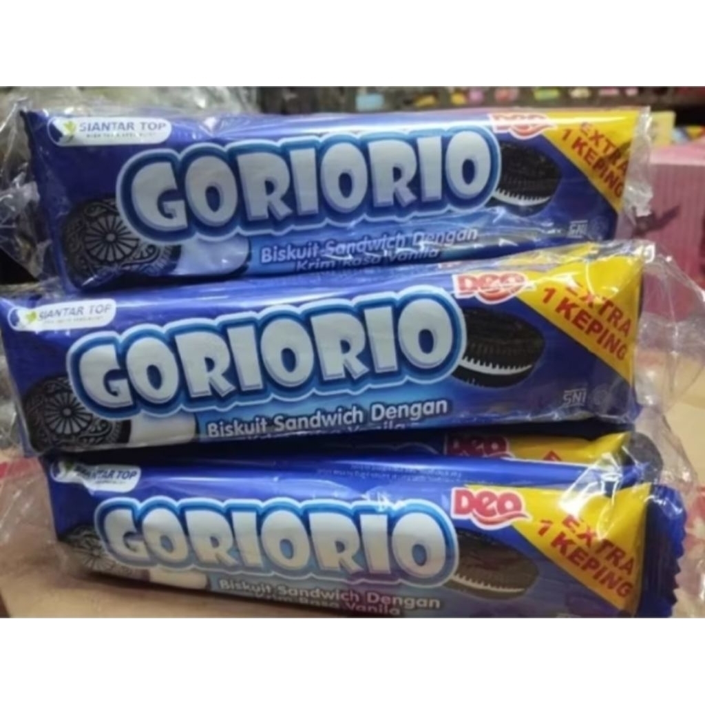 Biskuit Goriorio Sandwich Rasa Coklat & Vanila