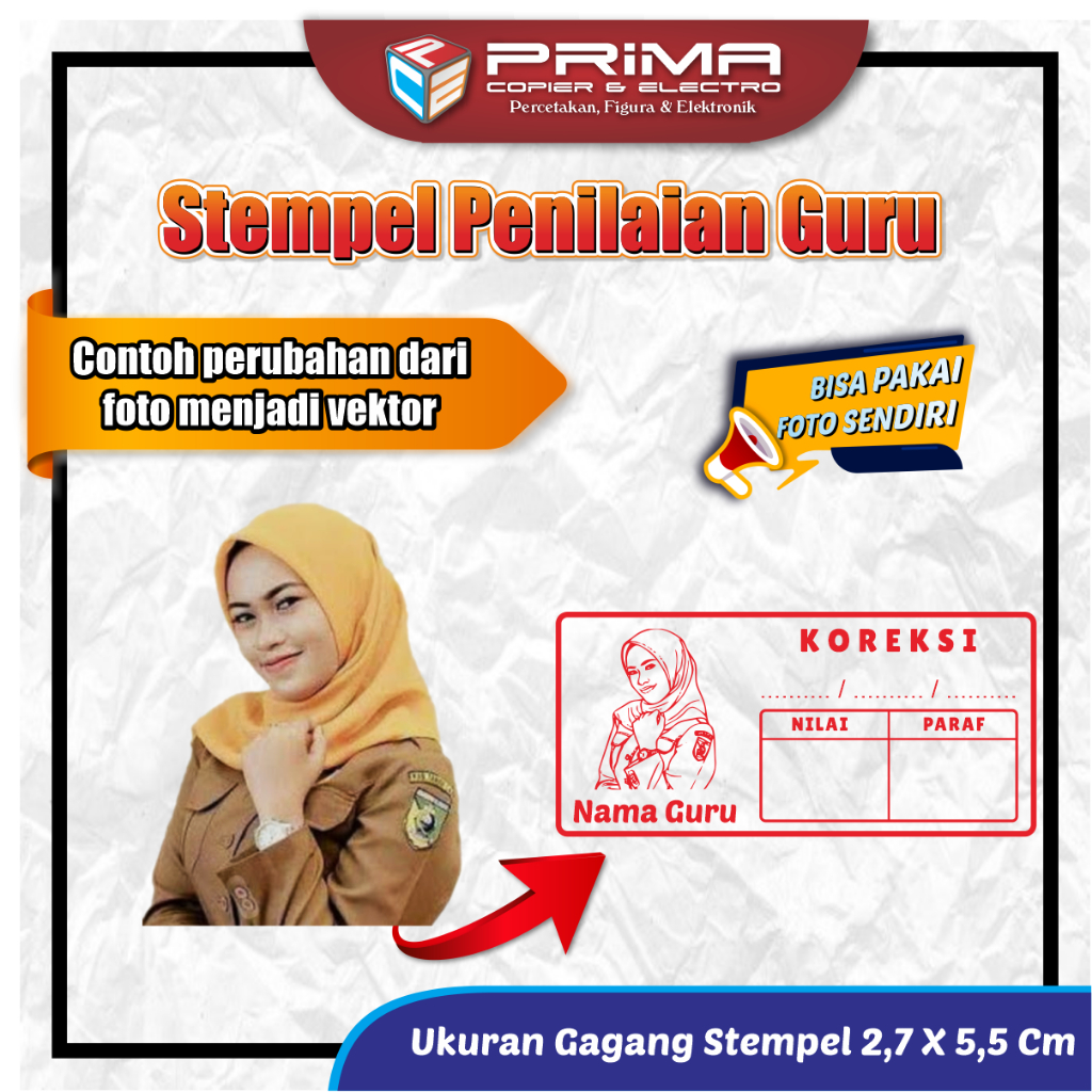 STEMPEL PENILAIAN GURU/STEMPEL FLASH NILAI GURU