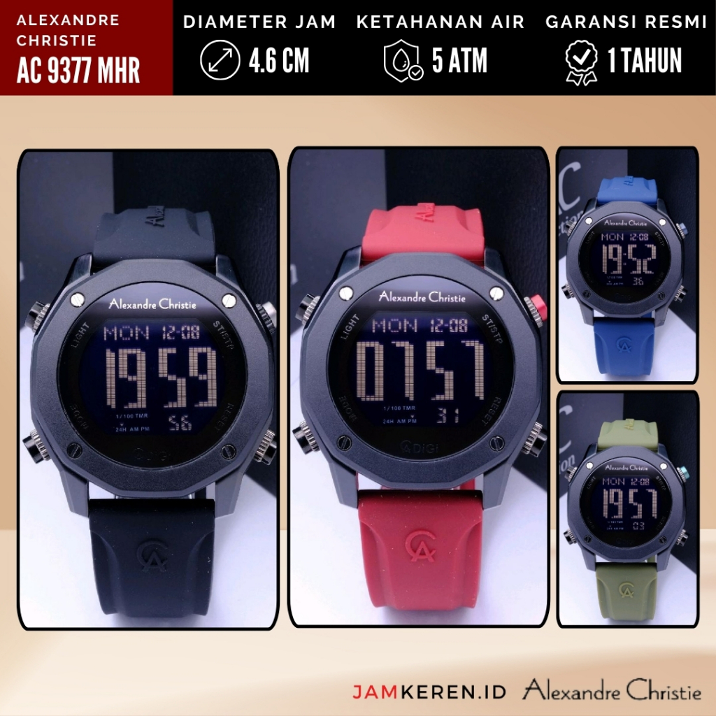 Alexandre Christie - Jam Tangan Alexandre Christie - Jam Tangan Cowok AC 9377 MH Sport Garansi Resmi