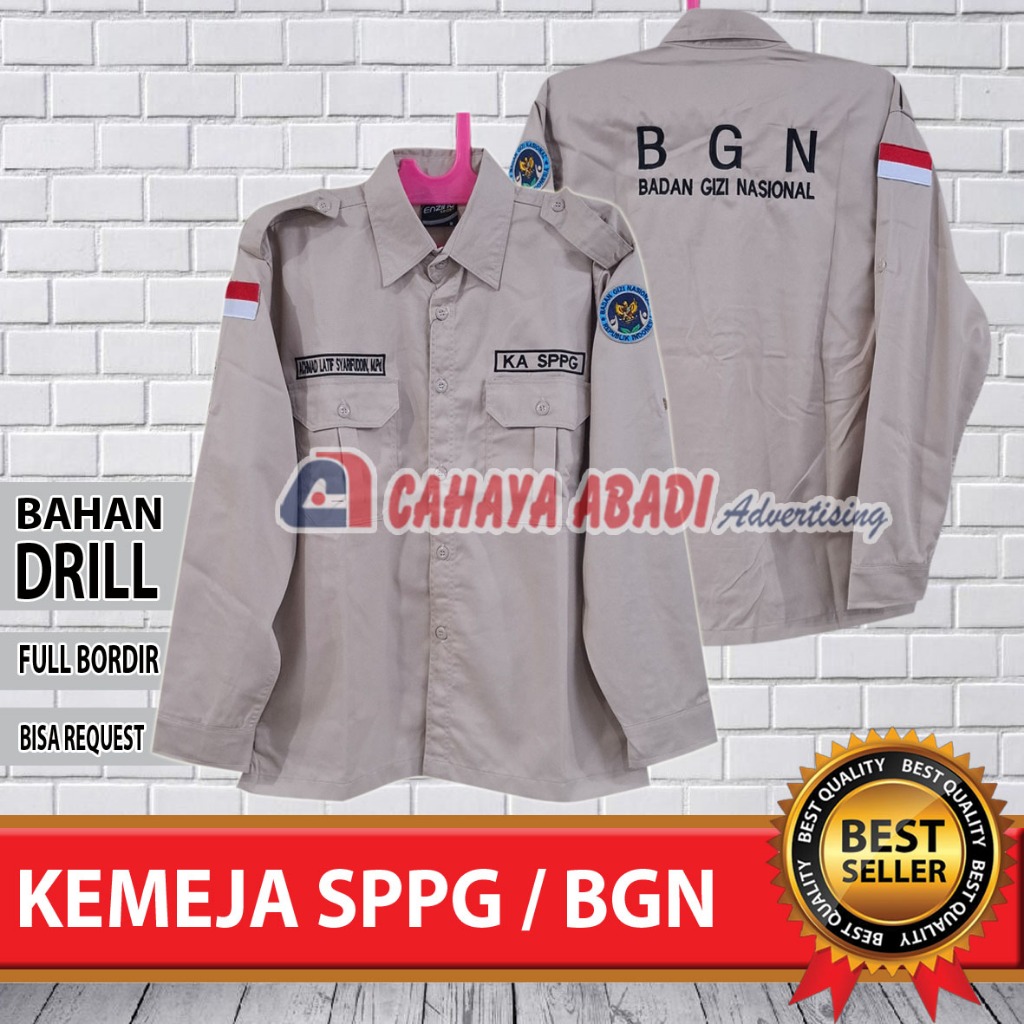 Kemeja BGN SPPG Seragam BGN SPPG Baju BGN SPPG