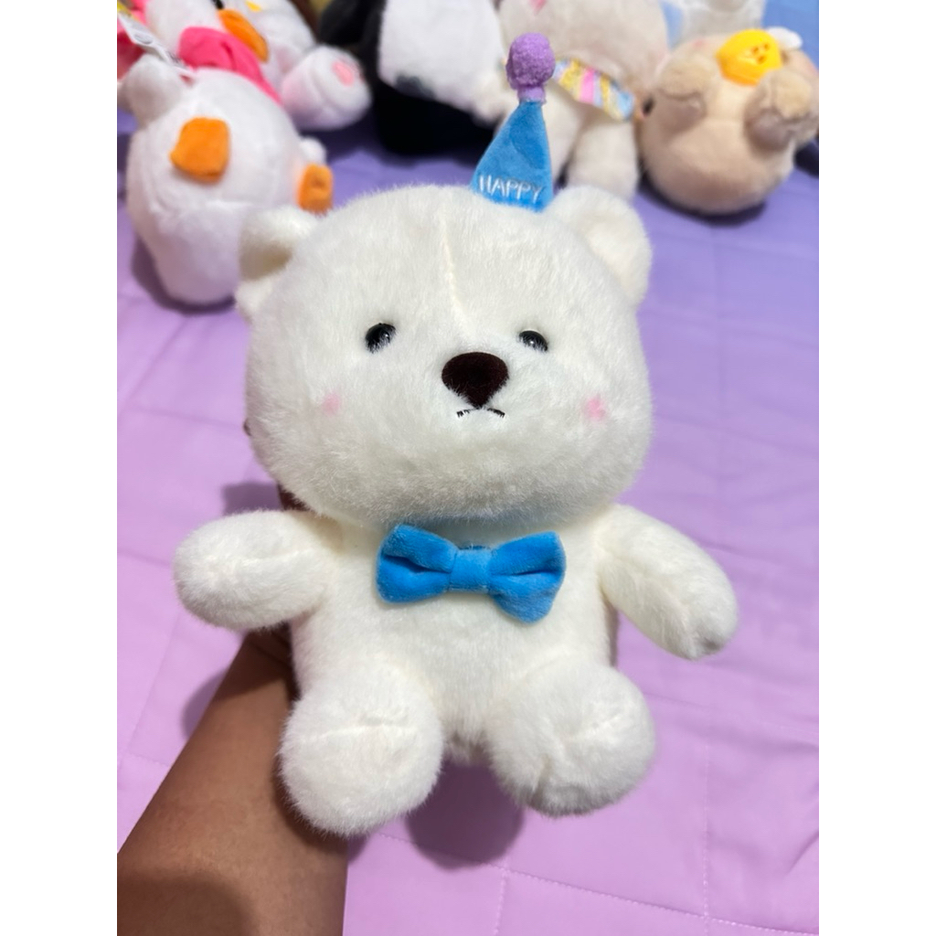 Boneka Capit OH SOME / Funi fun Beruang Topi Biru