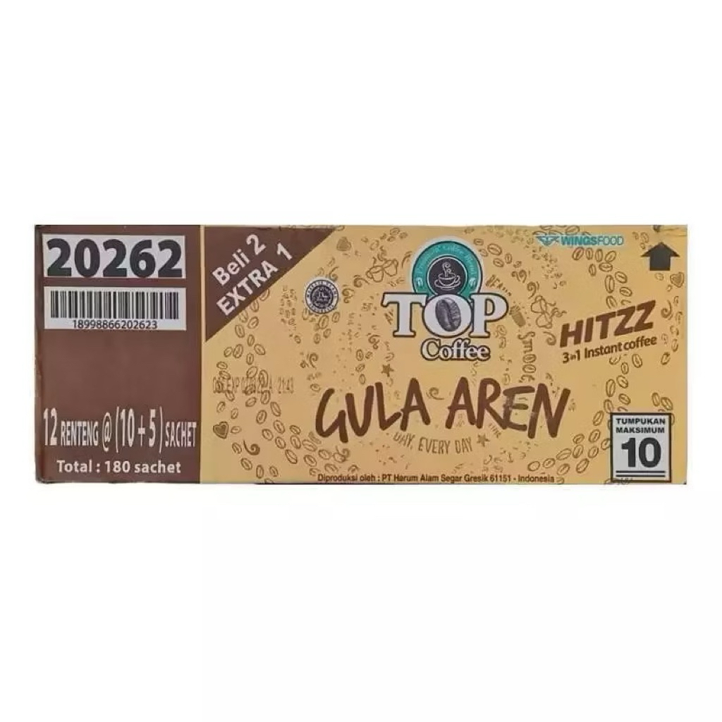 Kopi top Gula Aren 1 Karton 12 Renteng