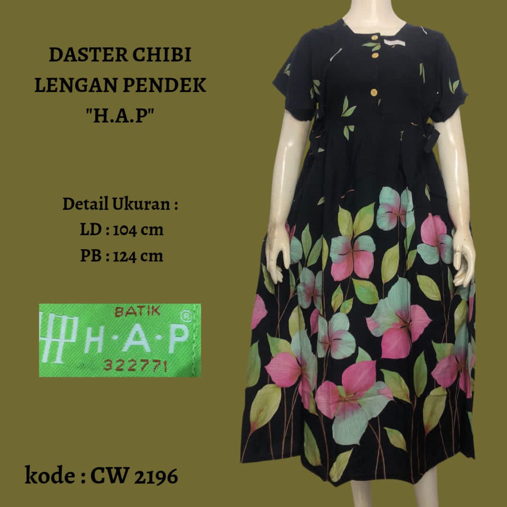 DASTER CHIBI BY BATIK HAP / DASTER HAP / DASTER CHIBI