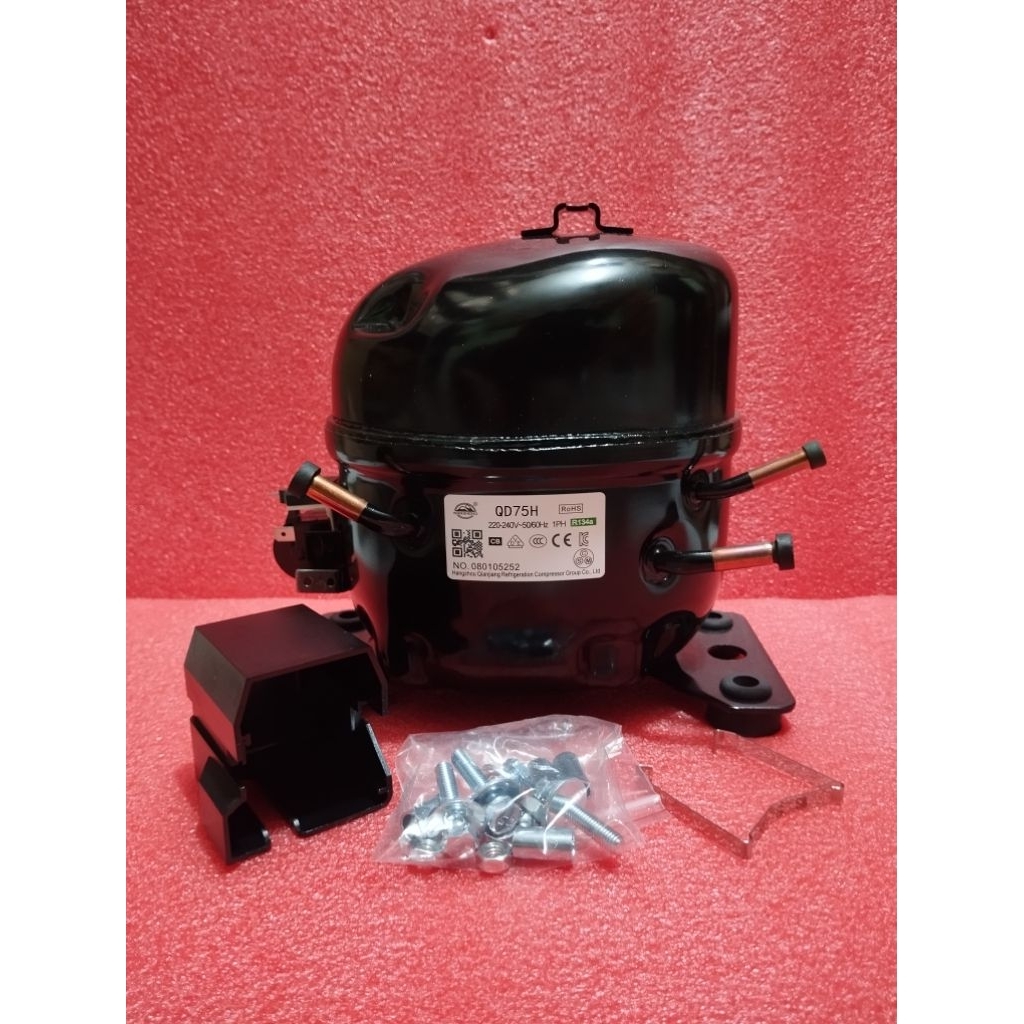 KOMPRESOR KULKAS FREEZER SHOWCASE 1/4 PK NEW ORIGINAL SHARP QD75H R134a
