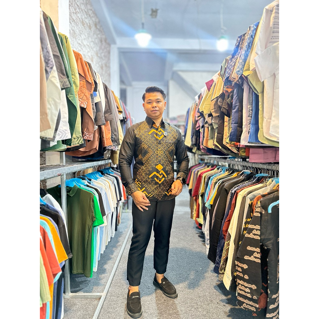 kemeja batik lontara has makassar lontara bugis