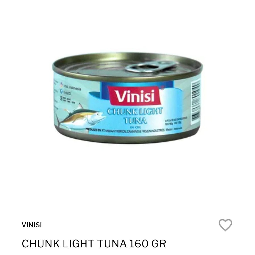 Tuna Chunk Vinisi 160 gr